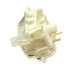 Angled side view of the Gateron KS-9 White switch highlighting its white base and translucent housing.